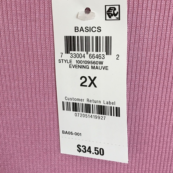 INC INTERNATIONAL CONCEPTS Ribbed Short Sleeve Square Neck Top Plus Size 2X NWT - Picture 7 of 16